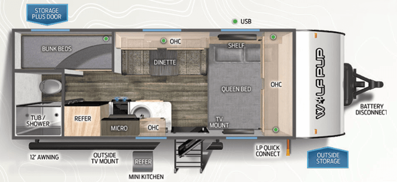 2024 Forest River 2024 Forest River Cherokee Wolf Pup - thumbnail 2