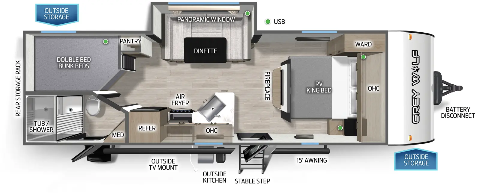 2026 Forest River 2026 Forest River Cherokee Grey Wolf - thumbnail 2
